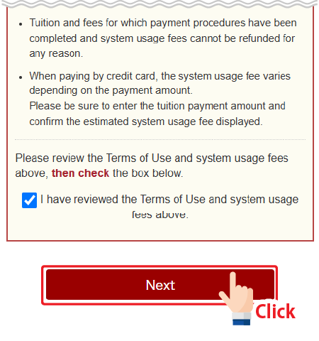 click the "Next" button