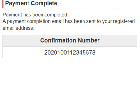 Registration completion